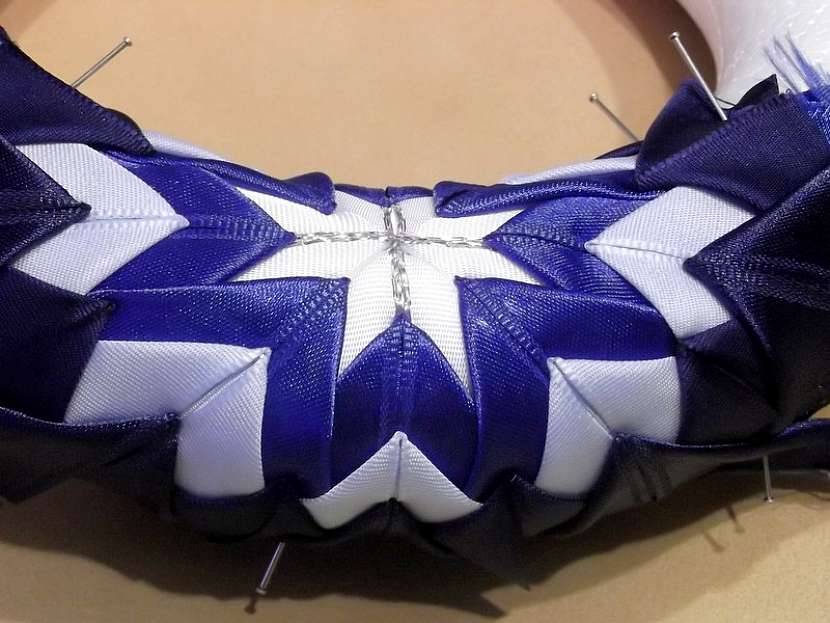 Nešitý patchwork – věnec