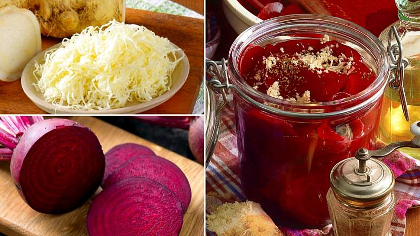 Recept na pikantní červenou řepu s křenem