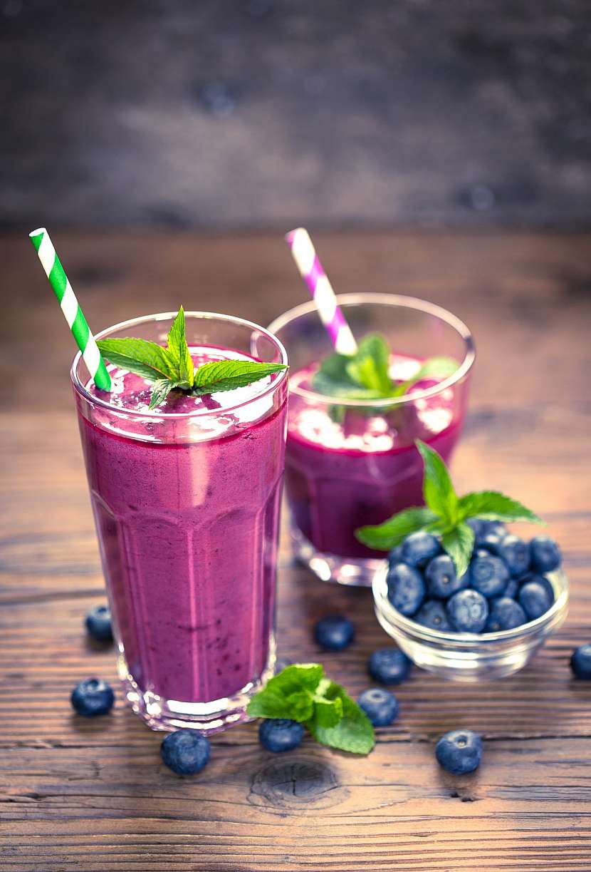 Smoothie s borůvkami