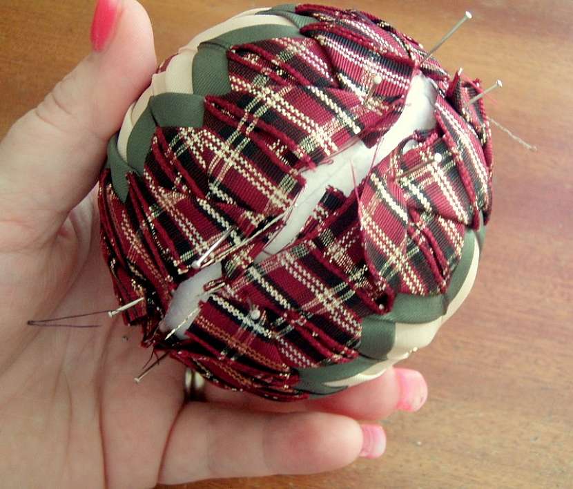 Návod na baňku pomocí techniky nešitého patchworku