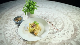 Dietní ovocný tatarák s limetkovo-skořicovým přelivem