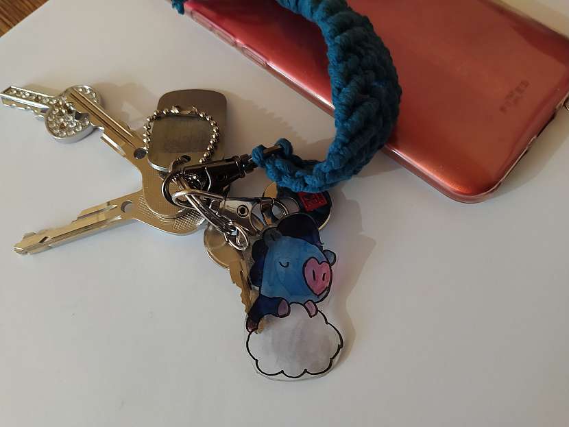 Klíče s přívěsky, Mang z BTS a mobil