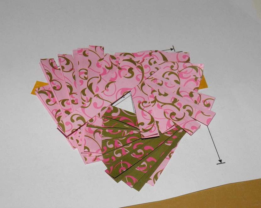 Technika iris folding – přáníčko