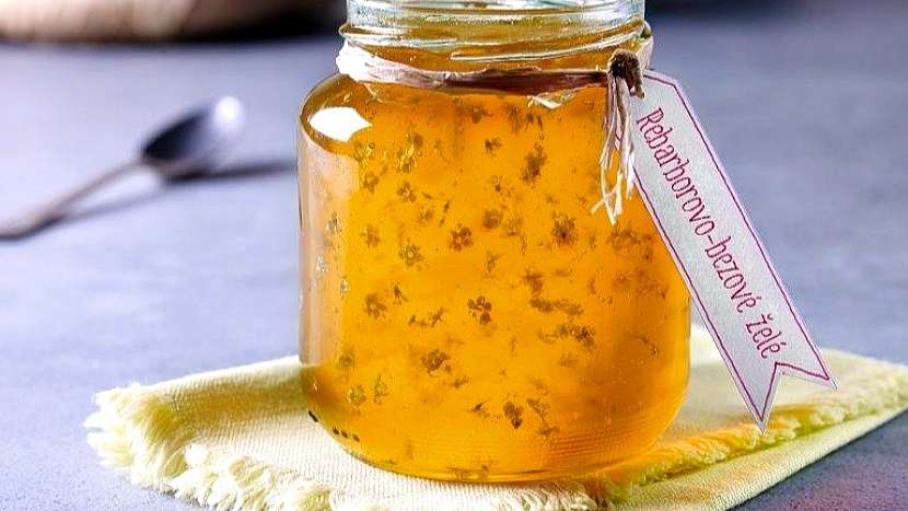 Recept na rebarborovo-bezové želé