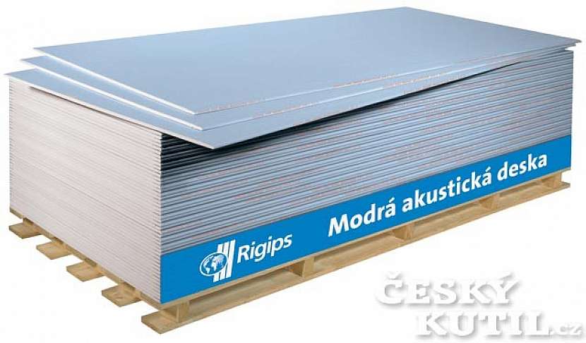 S hlukem si poradí modrá akustická deska Rigips