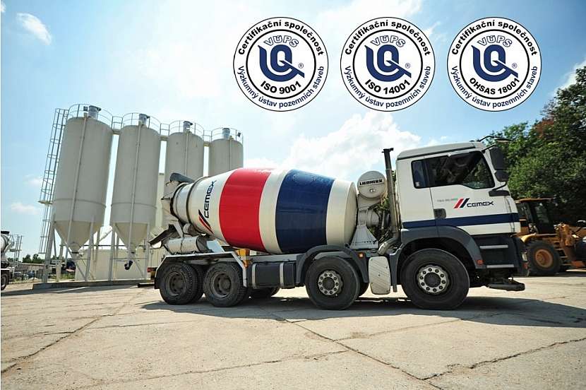 CEMEX získal certifikace ISO a OHSAS pro všechny své betonárny