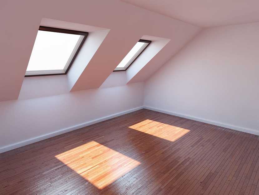 Střešní okna by měla svou plochou dosáhnout minimálně 10 % podlahové plochy místnosti