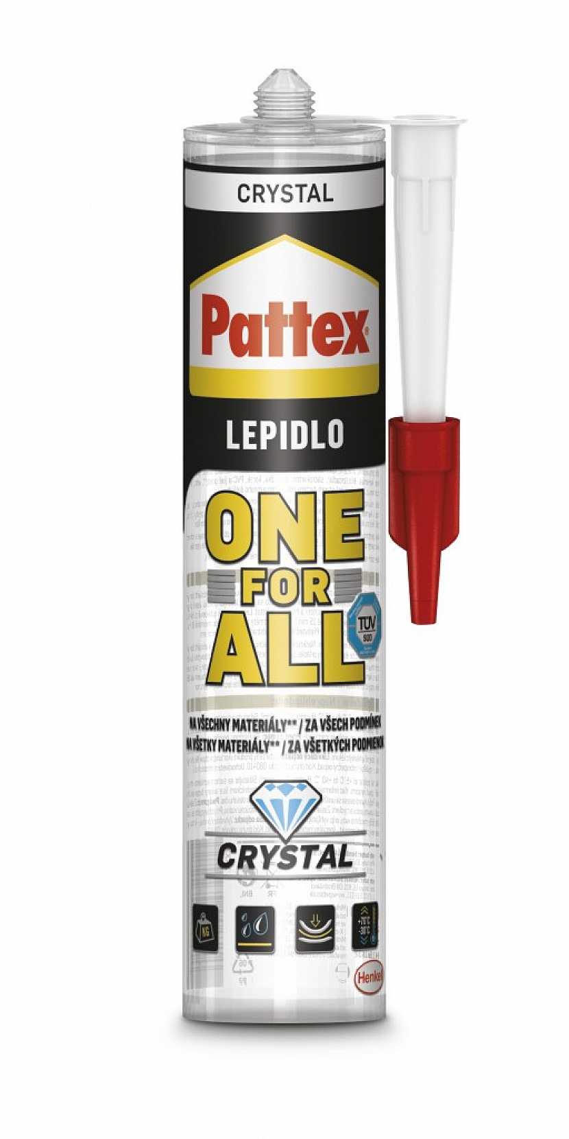 Lepidlo Pattex ONE FOR ALL CRYSTAL -  vlastnosti