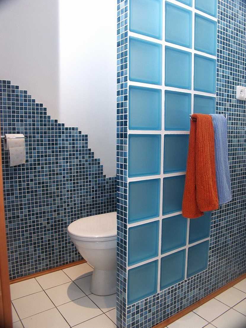 Koupelna v modrém