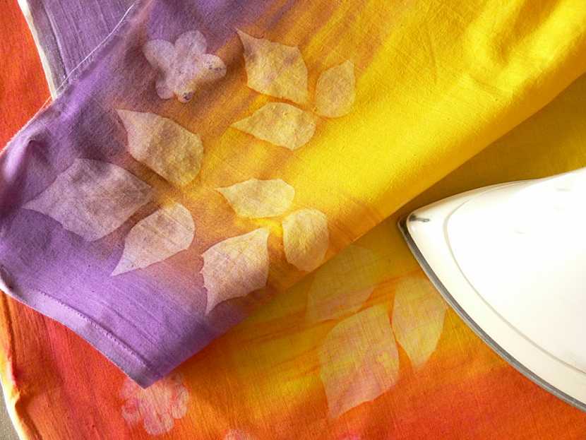 Sluneční barvy – barvení textilu a zdobení pomocí světelné techniky