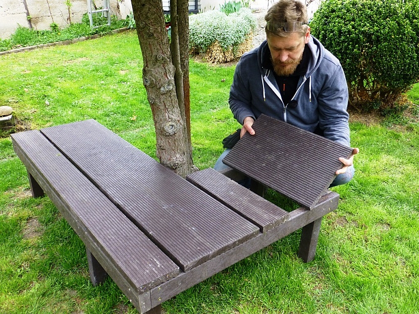 Jak vyrobit lavičku z Traplastu?