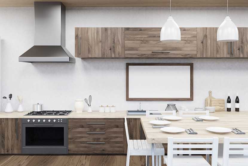 V kuchyni můžete použít omyvatelnou barvu na stěnu nad kuchyňskou linkou