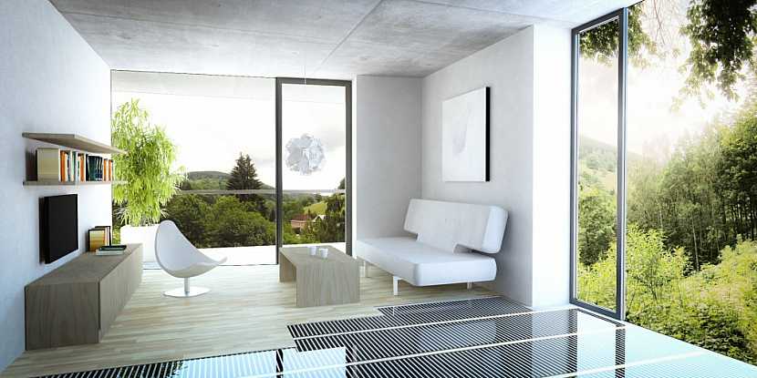 Maximální tepelný komfort poskytuje v úsporném bytě či domě podlahové a stropní vytápění
