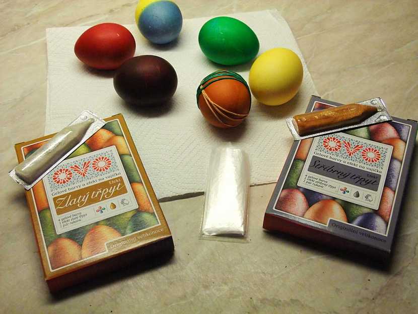 barevné efekty na vajíčko
