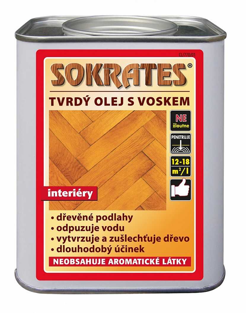 Tvrdý olej na dřevo SOKRATES na dřevěné podlahy