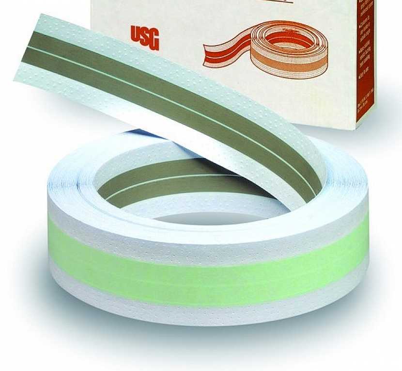 Flexible Metal Tape - papírový profil s ocelovou výztuhou. Pro snadno formovatelné vnitřní a vnější rohy v libovolném úhlu bez prasklin.