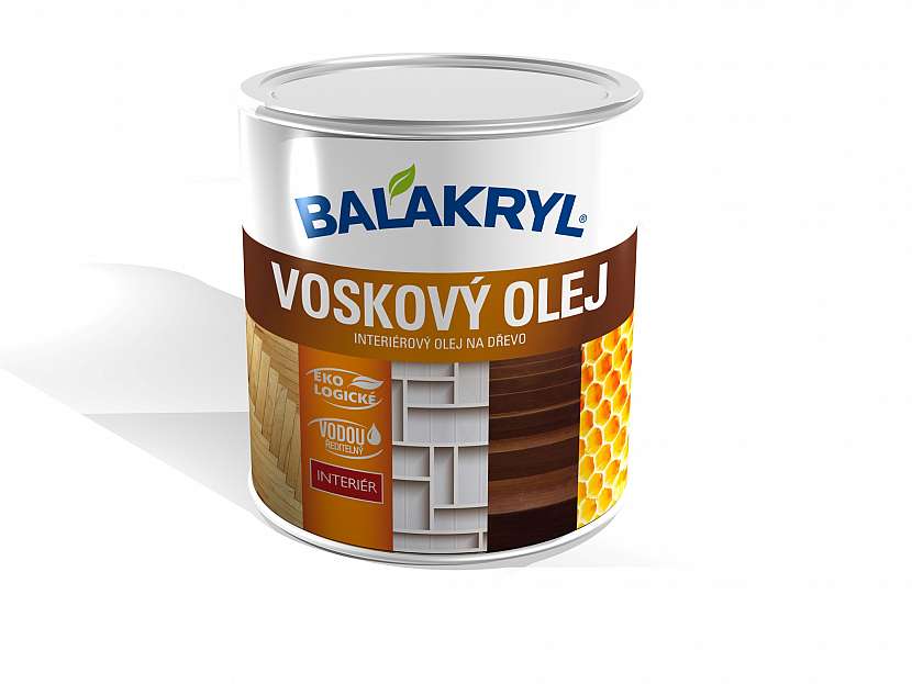 Balakryl Voskový olej je interiérový olej na dřevo na bázi přírodního včelího vosku