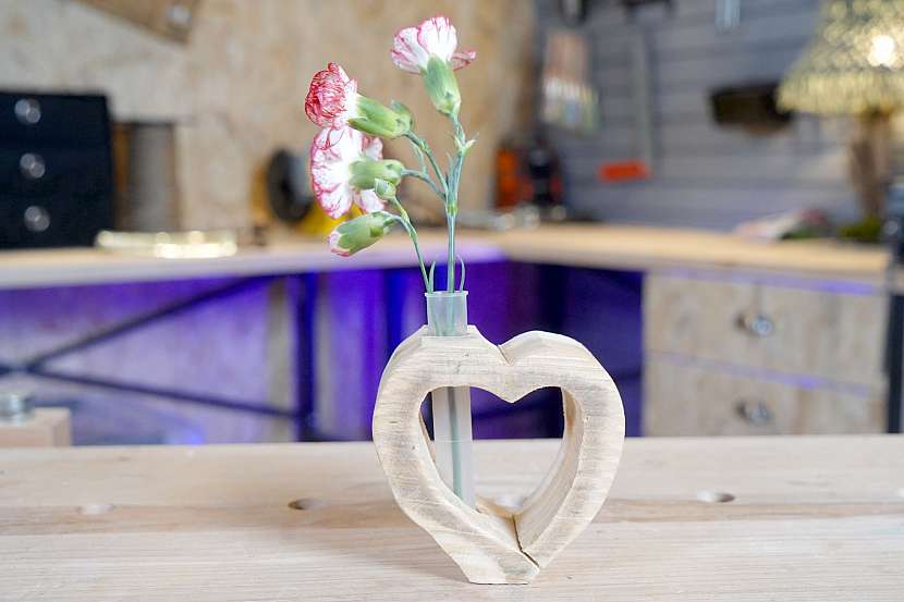 Váza ve tvaru srdce ozdobí váš domov