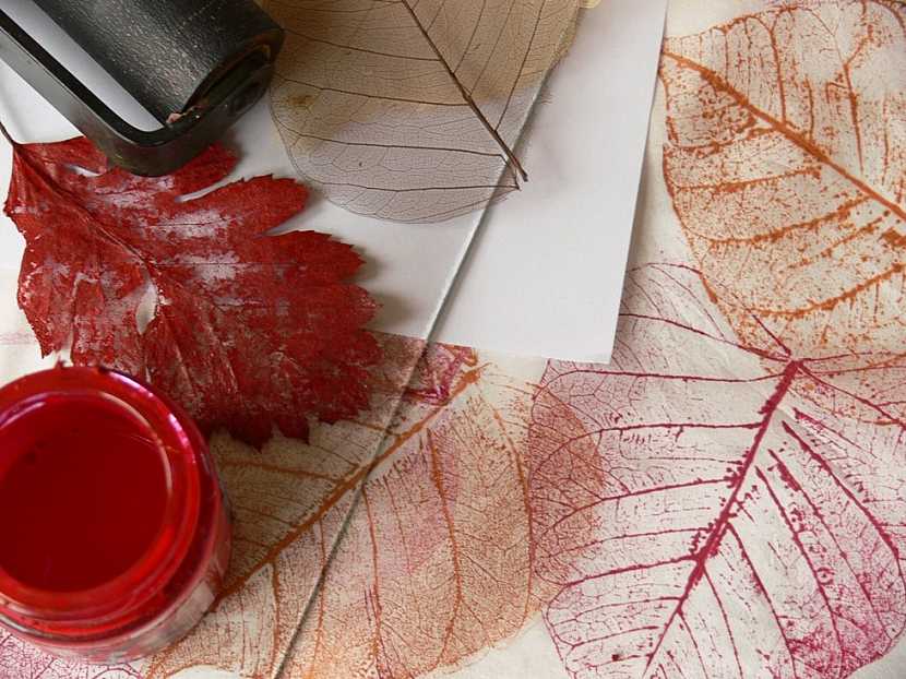 Podzimní šátek - jak barvit hedvábí