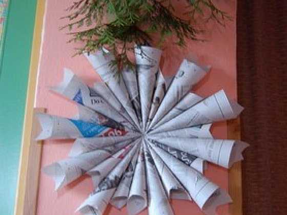 Vánoční hvězda z papíru