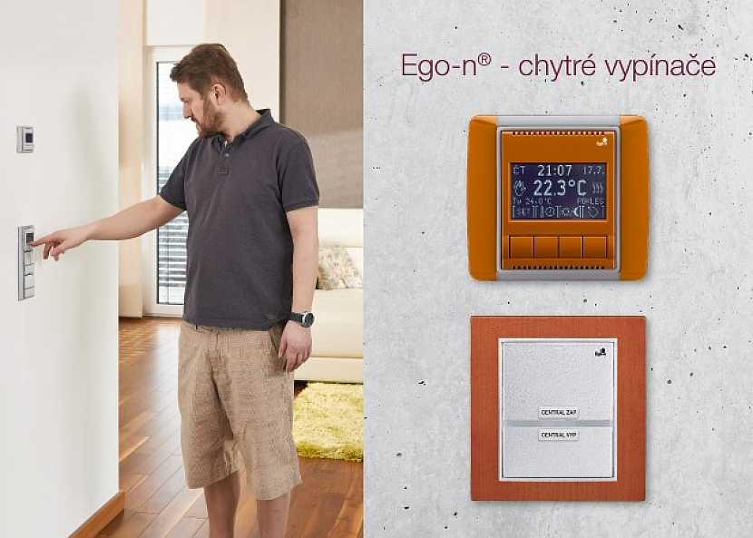 Ego-n - programovatelný termostat a jednonásobný tlačítkový snímač - chytrý vypínač