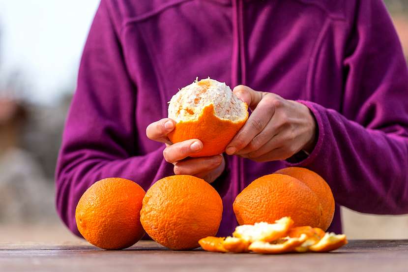 Zkuste také slupky z pomeranče