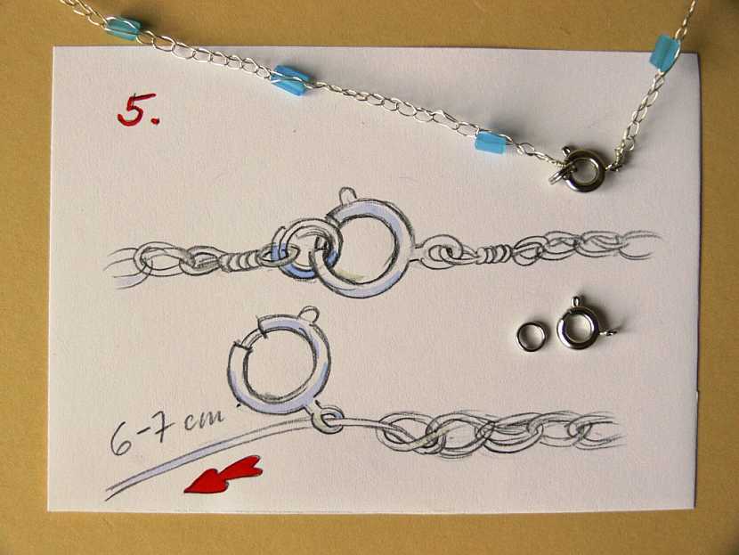 Výroba drátkovaného náhrdelníku a náušnic