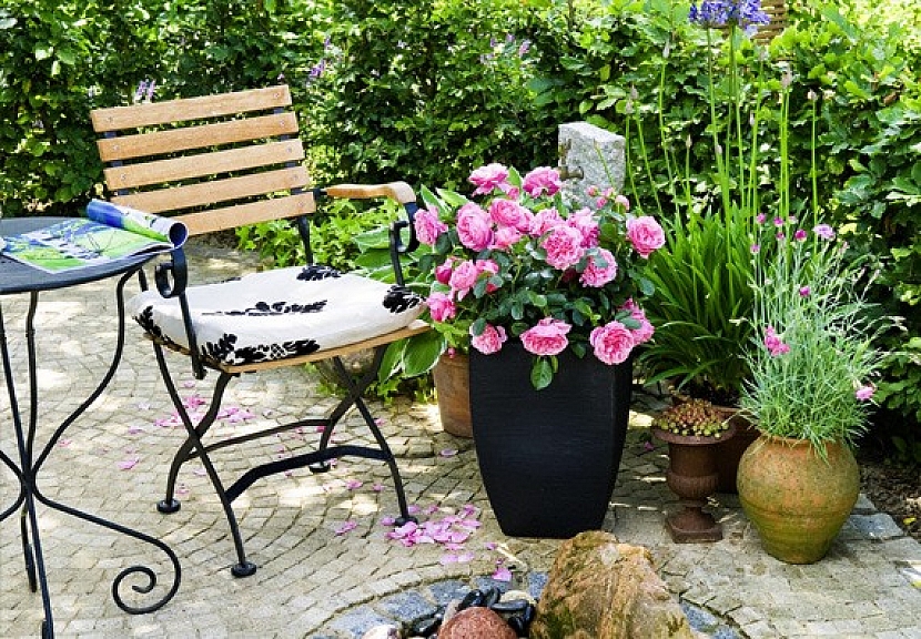 Železný zahradní nábytek můžete nechat stát venku po celý rok, pokud je konstrukce eloxovaná