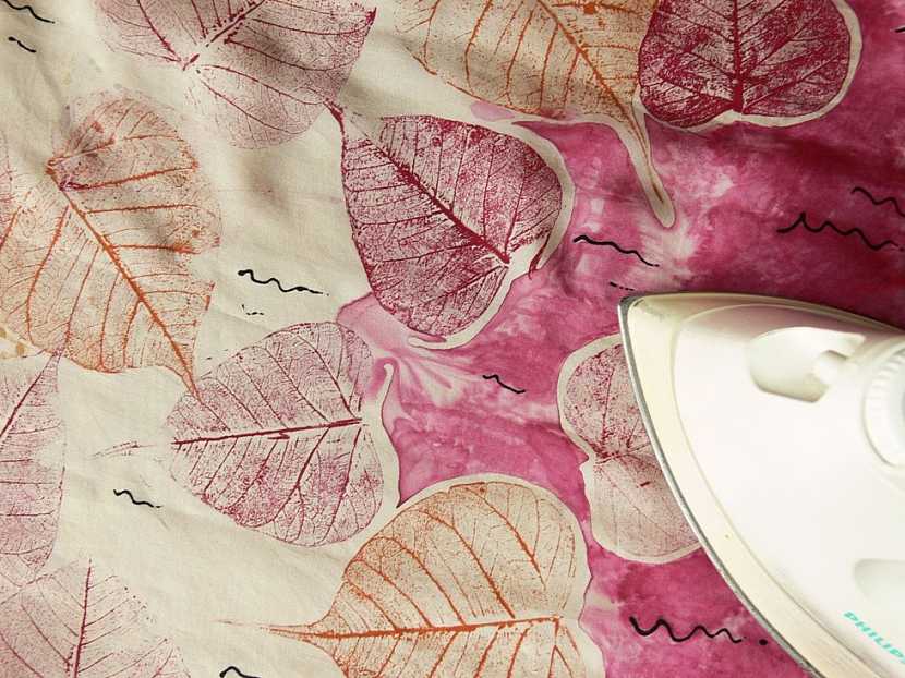 Podzimní šátek - jak barvit hedvábí