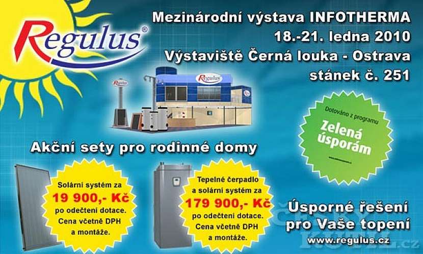 Společnost Regulus Vás zve na XVII. ročník výstavy INFOTHERMA 2010