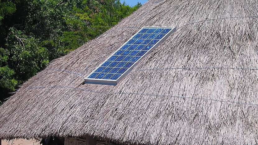 Solární panel zajistí částečnou soběstačnost