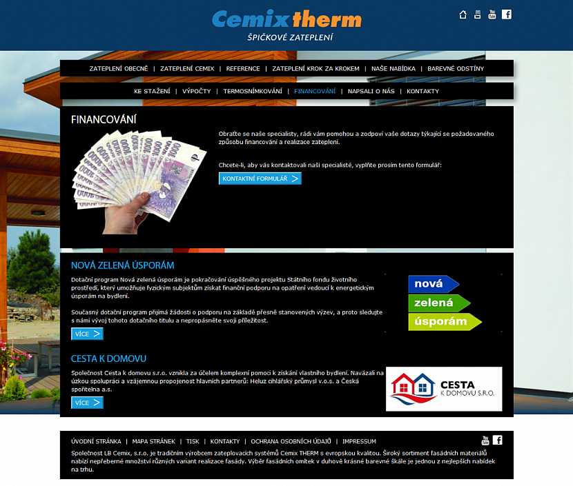 Nový web společnosti Cemix