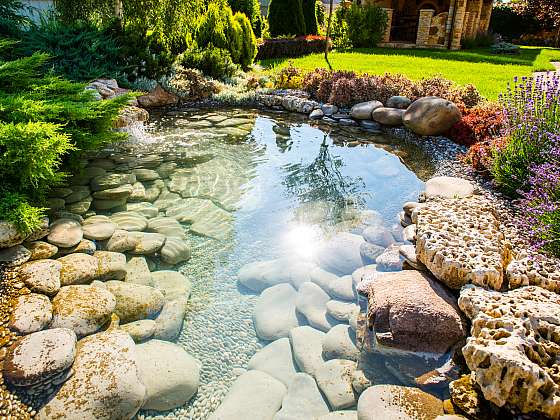 Jezírka a rybníčky působí v zahradě relaxačně (Zdroj: Depositphotos (https://cz.depositphotos.com))