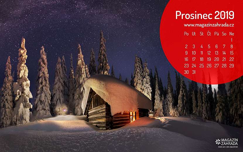 Wallpaper kalendáře na prosinec 2019