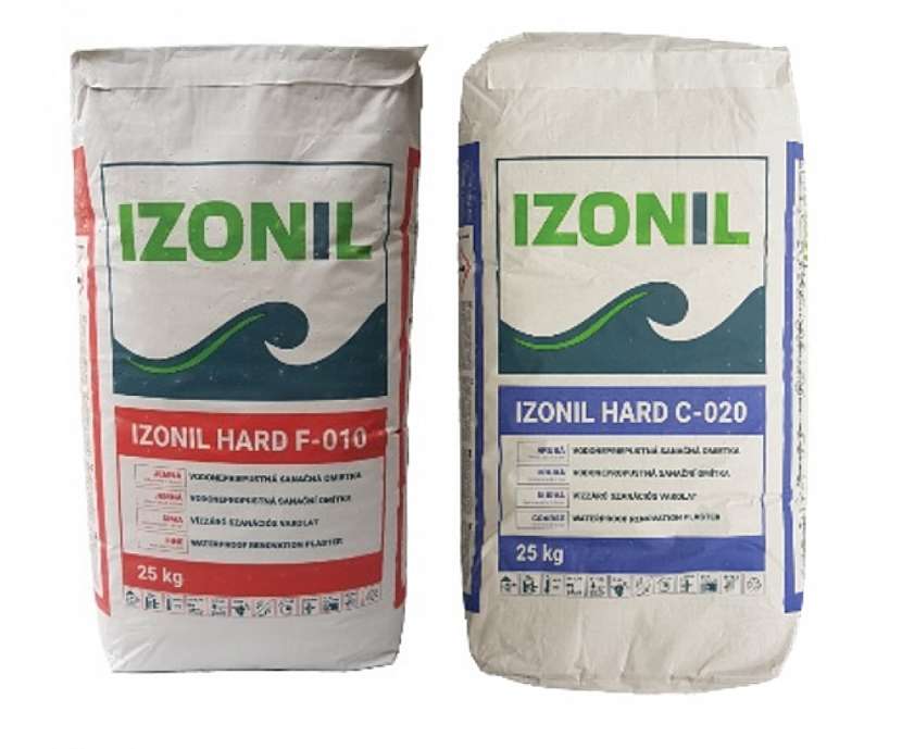 IZONIL Hard F010 Jemná (červené balení), IZONIL Hard C020 Hrubá (modré balení)