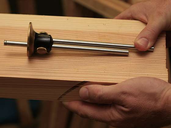 Rejsek se používá na rozměření dřeva (Zdroj: Jaroslav Kropáč)