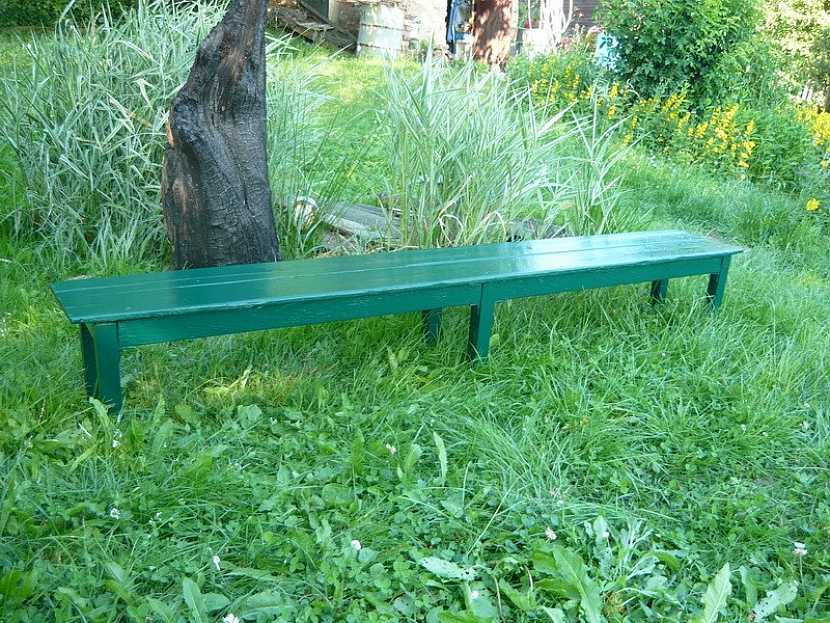 Renovace dřevěné lavičky