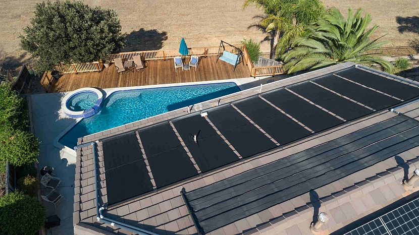 Ohřev vody solárními panely