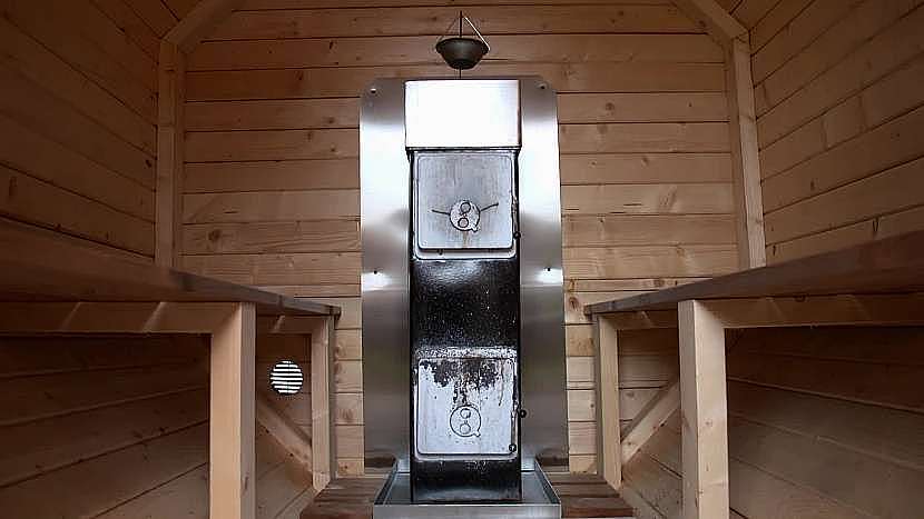 Sauna je vyrobena ze severského smrku