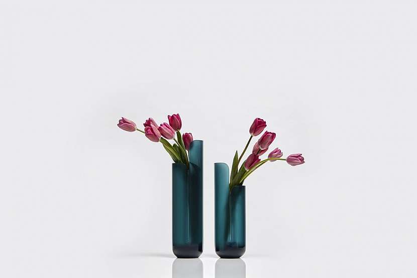 A do třetice jsou v kolekci vázy Masa, design Calvi Brambila pro Antonio Lupi.