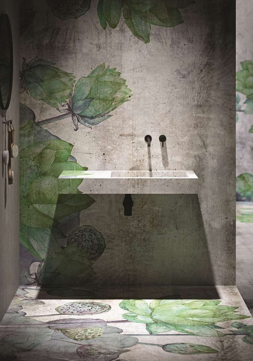 V detailech i celku koupelna, upravená podle nového projektu a scénografického plánu, kdy jste obklopeni přírodou v celém prostoru.