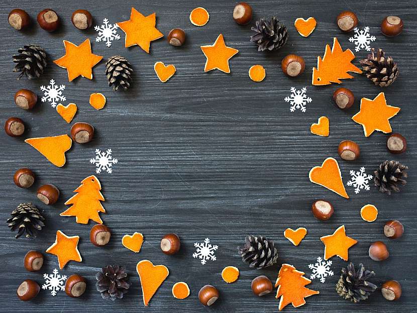Nápady na vánoční dekorace z pomerančů