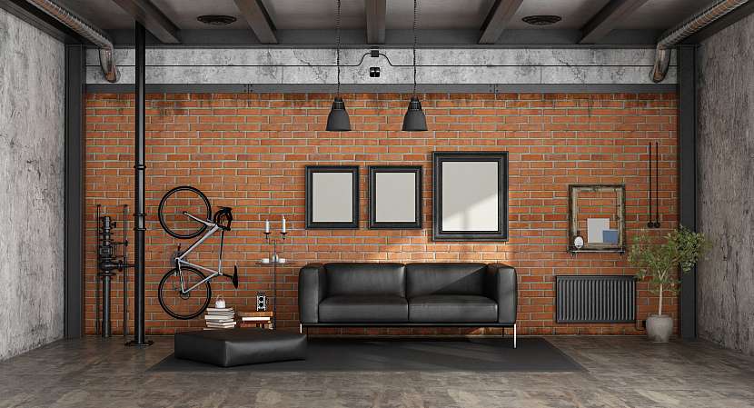 Obývací prostory mohou kopírovat zařízení továrních hal