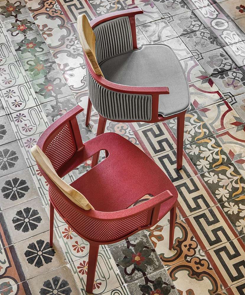 Nápadité židle Nicolette, design Patrick Norquet pro Ethimo.