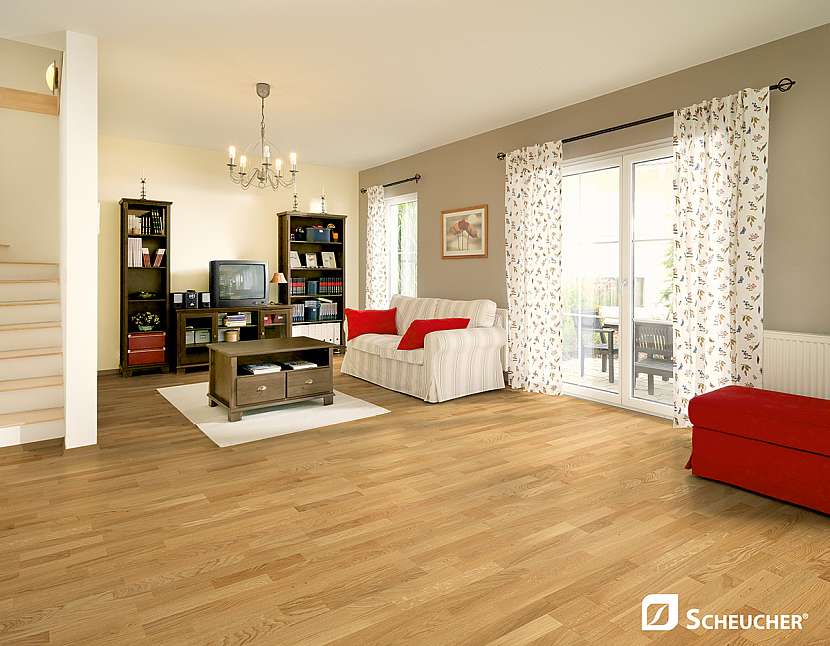 Krásné dřevěné podlahy.