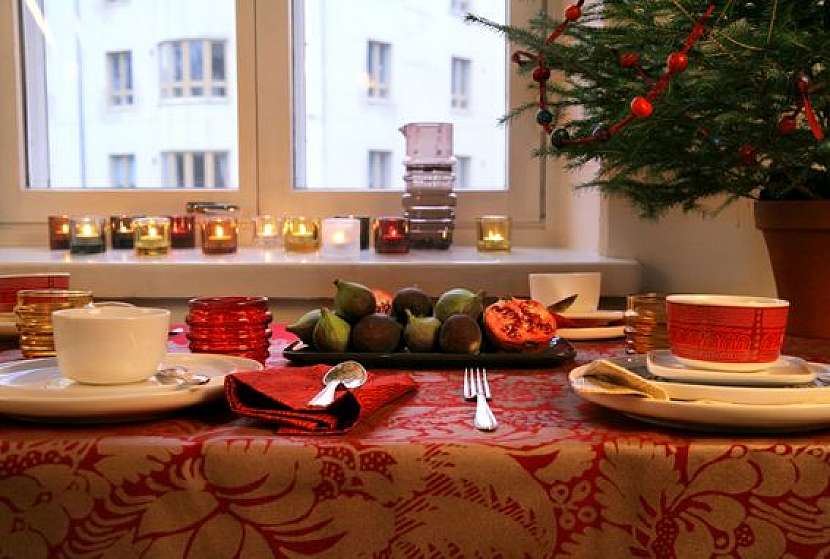 Barvy Vánoc podle finské značky Marimekko.