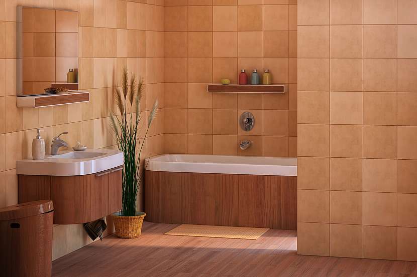 Keramické obklady chrání vše v koupelně před vlhkostí