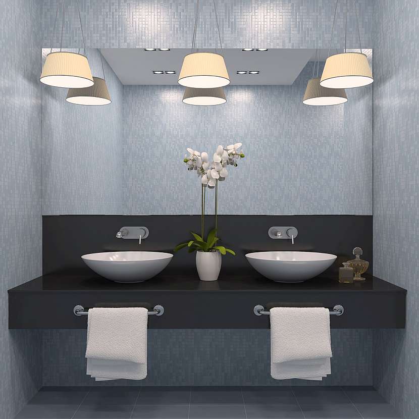 Správné světlo do koupelny dokáže místnost opticky zvětšit
