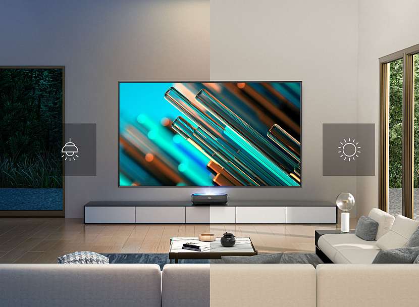 Technologie laser TV umožňuje skvělý obraz za světla i ve tmě