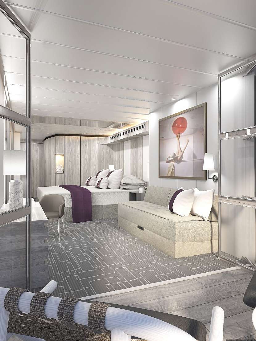 Hledali byste skvělý interiérový design na výletní lodi?